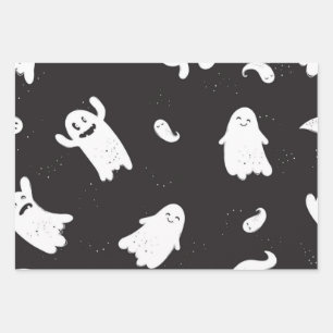 Ghost pattern wrapping paper sheets