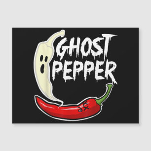 Ghost Pepper Funny Spicy Hot Halloween Ghost Peppe