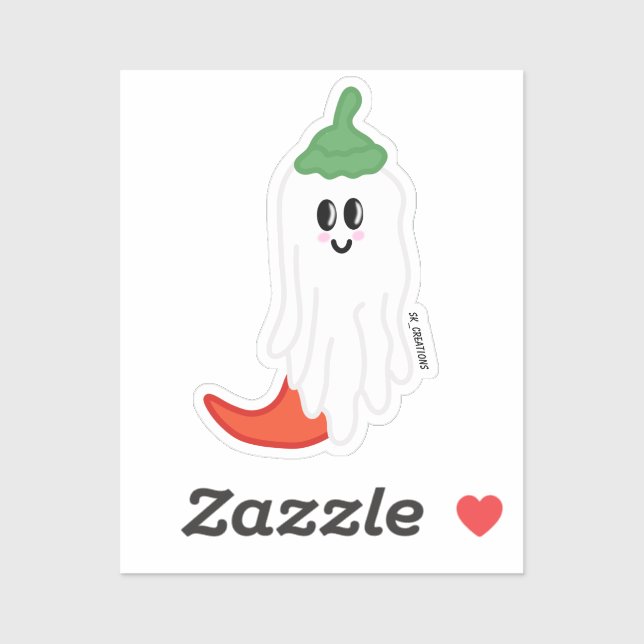 Ghost Pepper Sticker (Sheet)