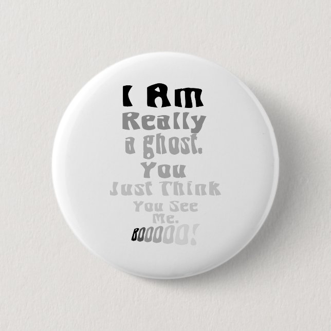 ghost pinback button (Front)