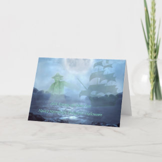 Ghost Pirate Halloween card
