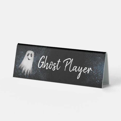 Ghost Player Bunco  Table Tent Sign