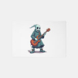 Ghost Playing Guitar – Spooky Music Halloween Tee Rug