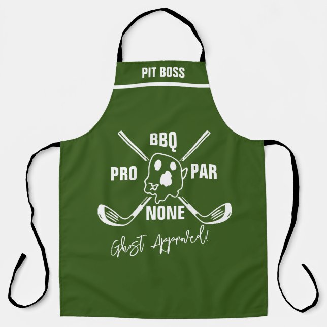 Ghost Pro BBQ Apron - Par None Grill Master (Front)