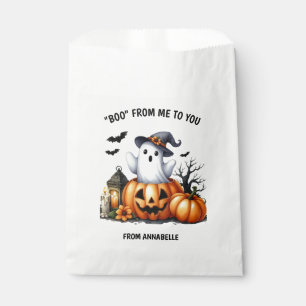 Ghost Pumpkin Boo Halloween Favor Bag