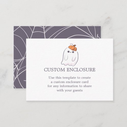 Ghost Pumpkin Custom Enclosure Card