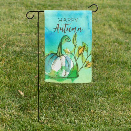 Ghost Pumpkin Happy Autumn Fall Season Garden Flag