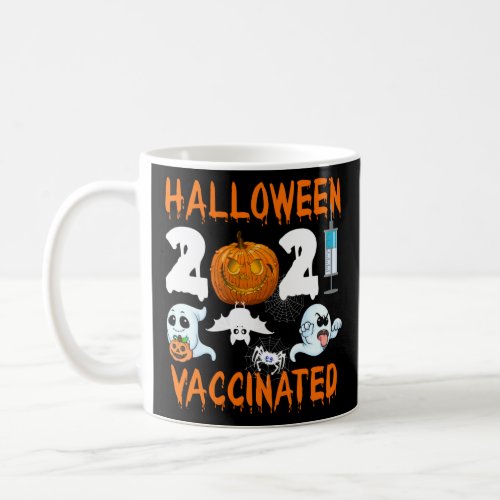 Ghost Pumpkin Mask Vaccination Halloween 2021 Vacc Coffee Mug