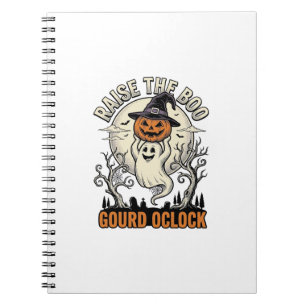 Ghost Pumpkin Shirt Vintage Halloween Engraving Te Notebook