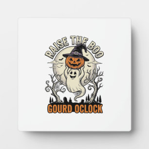 Ghost Pumpkin Shirt Vintage Halloween Engraving Te Plaque