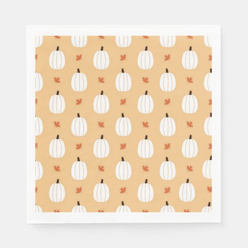 Ghost Pumpkins Thanksgiving Napkins