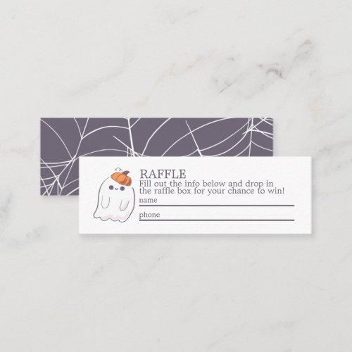 Ghost Raffle Mini Ticket Enclosure Mini Business