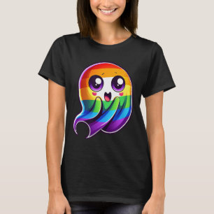Ghost Rainbow Gay Pride Funny T-Shirt