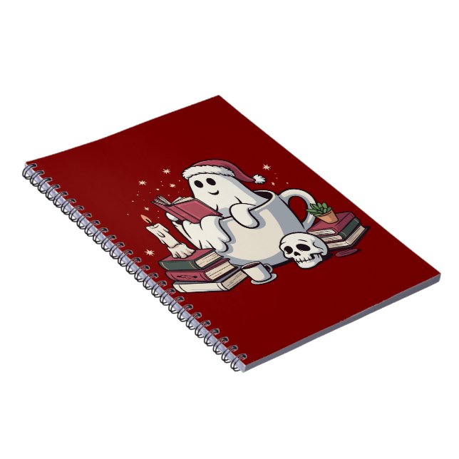 Ghost Reading Books Christmas Teacher Bookworm  (Right Side)