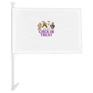Ghost Reading in Cozy Halloween Library Classic T- Car Flag