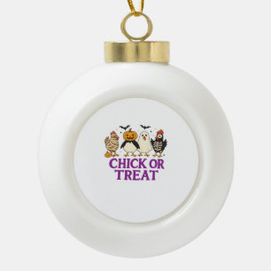 Ghost Reading in Cozy Halloween Library Classic T- Ceramic Ball Christmas Ornament