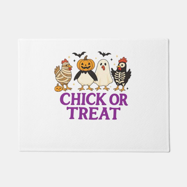 Ghost Reading in Cozy Halloween Library Classic T- Doormat (Front)