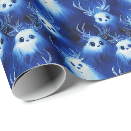 Ghost Reindeer _ A Spooky Gothmas Wrapping Paper