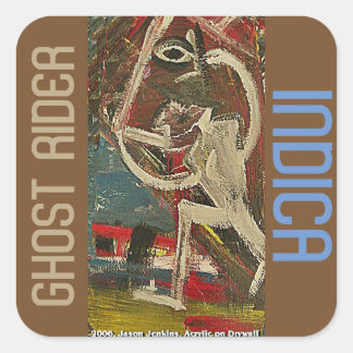 GHOST RIDER INDICA SQUARE STICKER