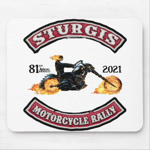 Ghost Rider Sturgis Motorcycle Mouse Pad