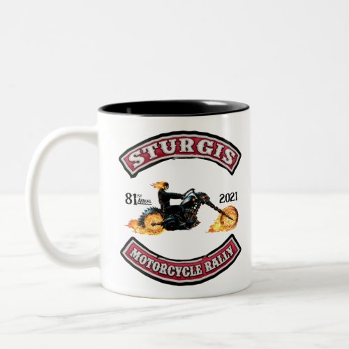 Ghost Rider Sturgis Motorcycle Two_Tone Coffee Mug