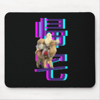 Ghost riding a camel back home mouse pad