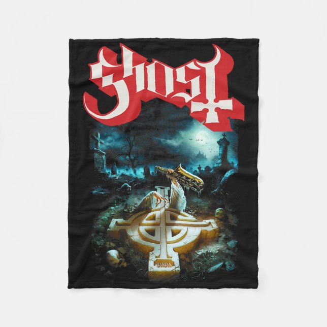 Ghost – Rite Here1  Fleece Blanket (Front)
