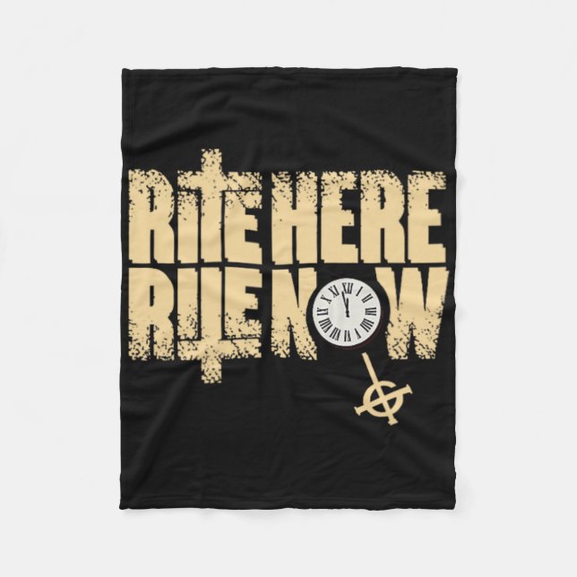 Ghost Rite Here Title  Fleece Blanket (Front)