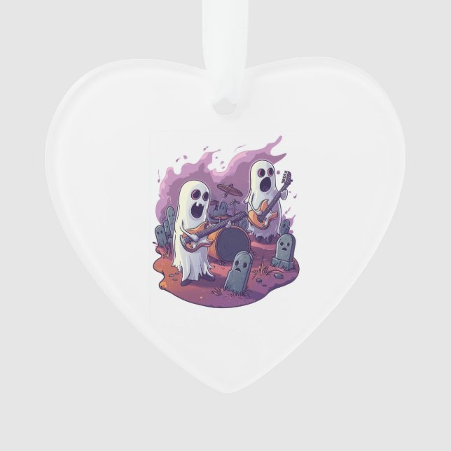  Ghost Rock Band Ornament (Front)