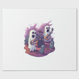Ghost Rock Band Wrapping Paper