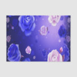Ghost Roses Purple Tissue Paper