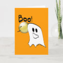Ghost Says Boo Halloween card