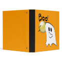 Ghost Says Boo Halloween Notebook binder