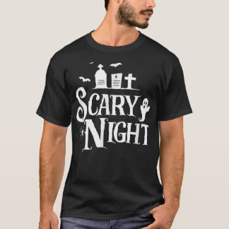 Ghost Scary Night Spooky Gift Halloween Men Women T-Shirt