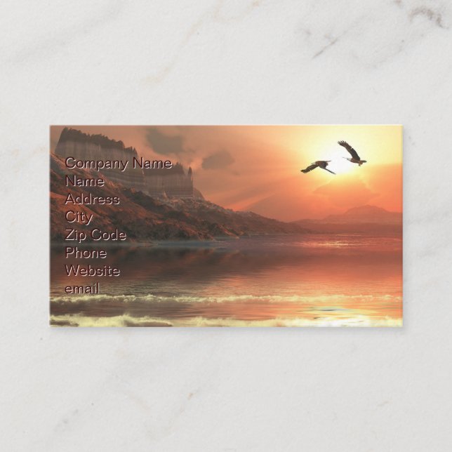 Ghost Seascape Business Card (Front)