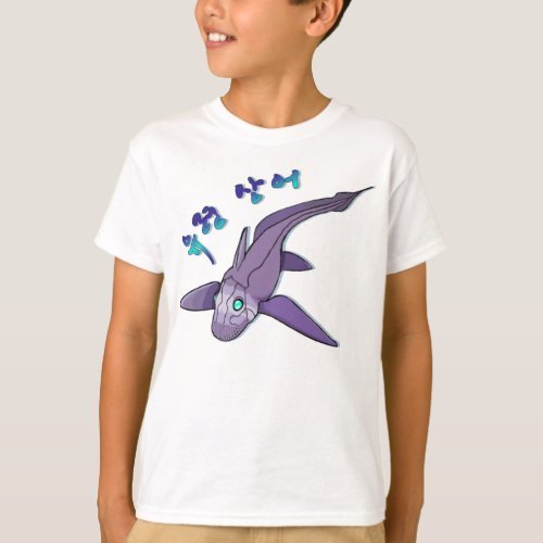 Ghost Shark　ハングルデザイン　kids  T_Shirt