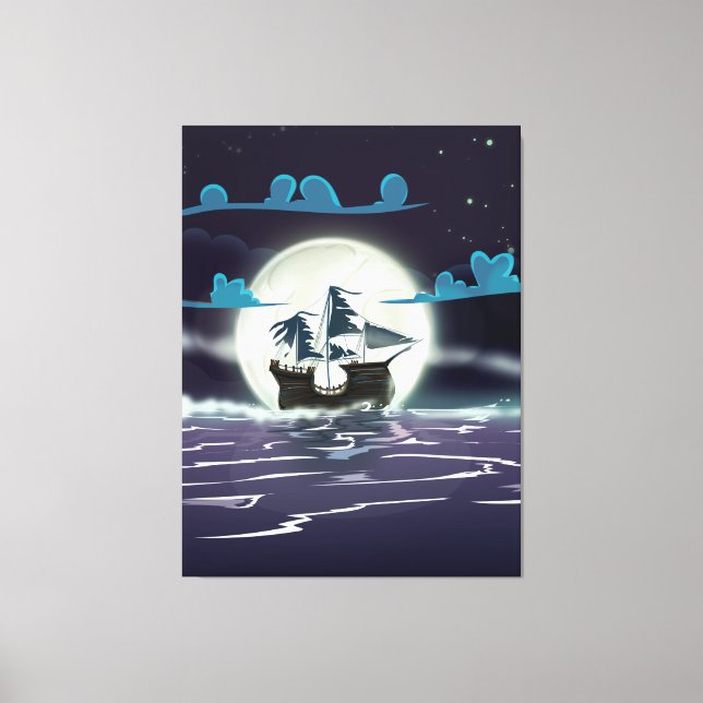 Ghost Ship Canvas Print (Front)