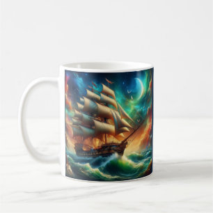 Ghost Ship Lady Lovibond in a Cosmic Storm Coffee Mug