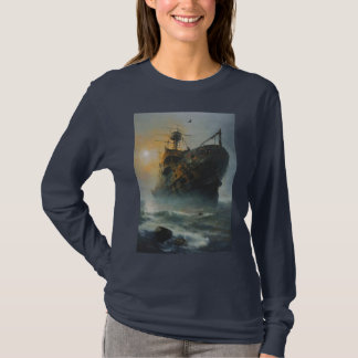 Ghost ship, pirate ship, T-Shirt
