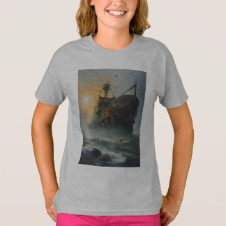 Ghost ship, pirate ship, T-Shirt