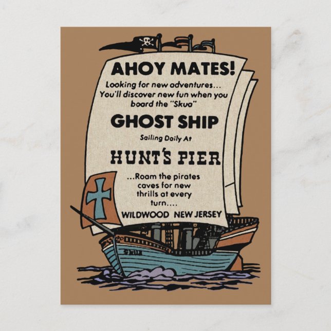 Ghost Ship SKUA Wildwood Postcard (Front)