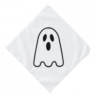 Ghost Shirt Adult Kids Men Women Silly Ghost Face Bandana