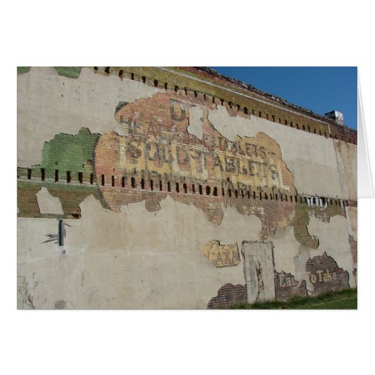 Ghost Sign in Brighton, Iowa Cards (Front Horizontal)