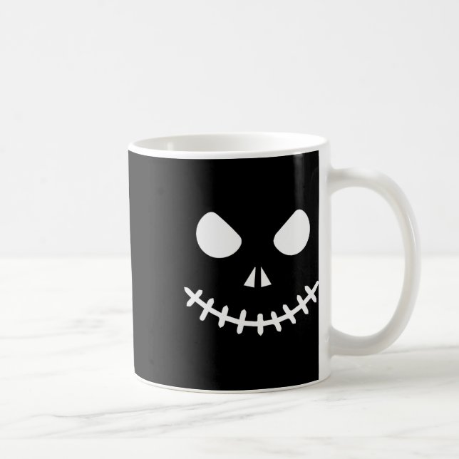 Ghost Skeleton Halloween  Coffee Mug (Right)