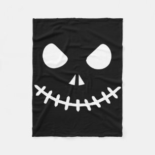 Ghost Skeleton Halloween Fleece Blanket