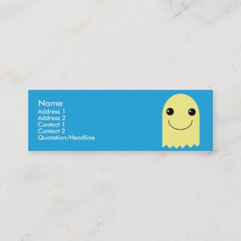 Ghost - Skinny Mini Business Card by ZazzleProfileCards at Zazzle