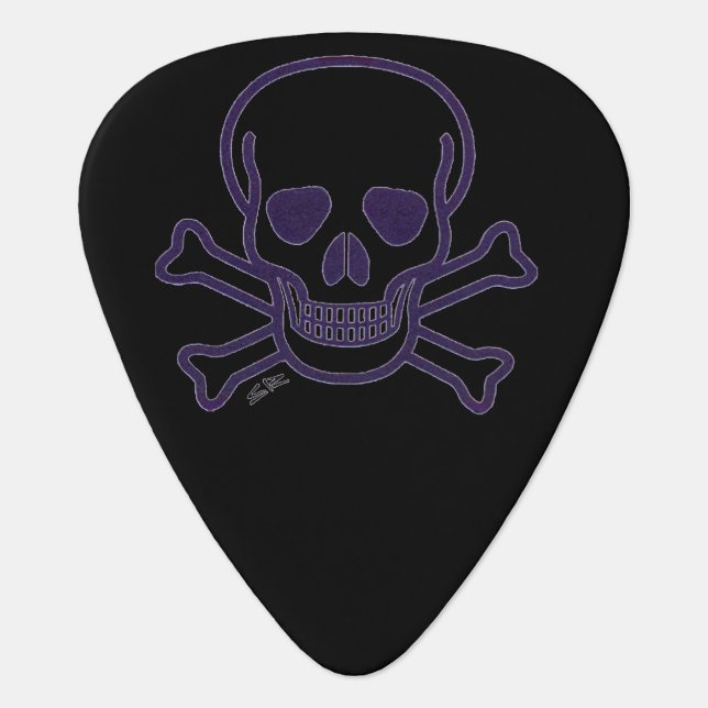 Ghost Skull guitar pick (Front)