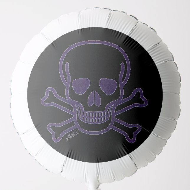 Ghost Skull helium balloon (Front)