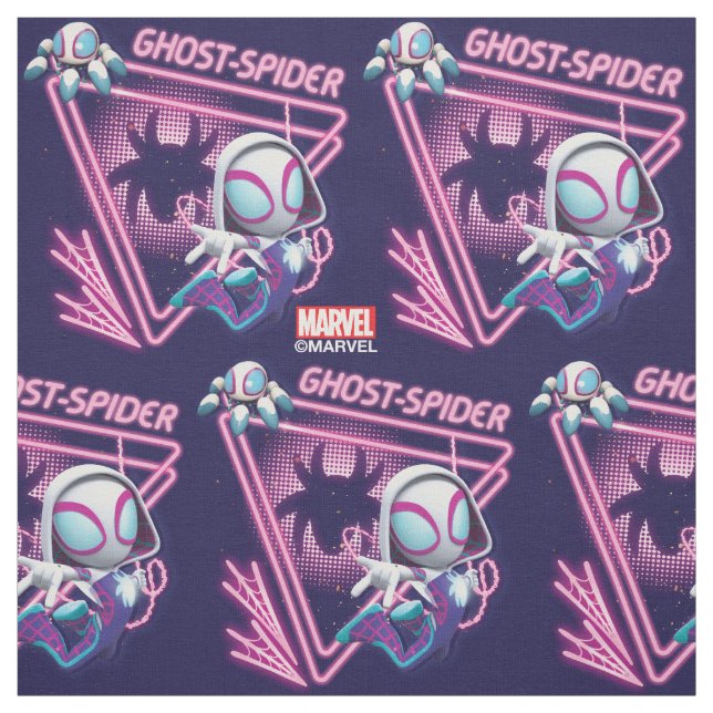 Ghost-Spider and TWIRL-E Glow Webs Glow Fabric (Swatch)