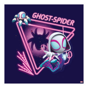 Ghost-Spider and TWIRL-E Glow Webs Glow Poster
